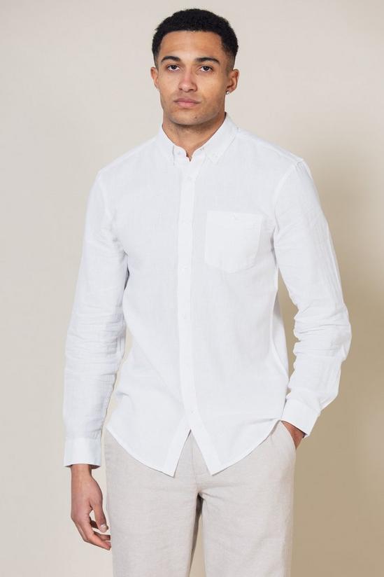 Long Sleeve Shirt with Linen