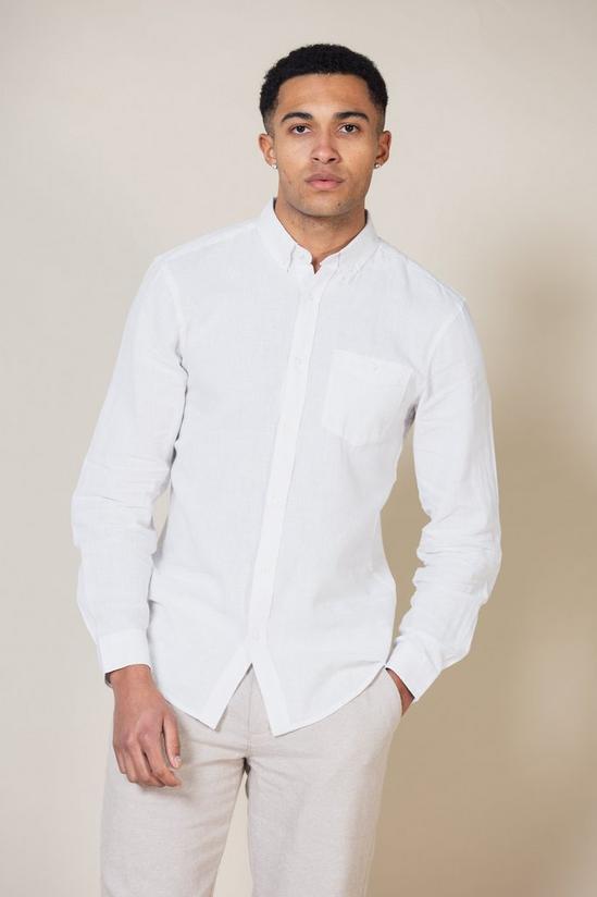 Long Sleeve Shirt with Linen