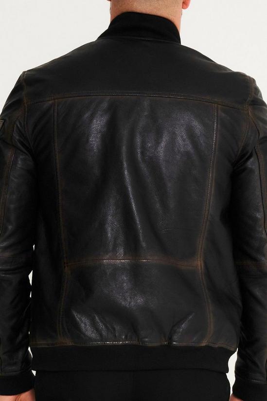Washed Leather M1 Bomber Jacket